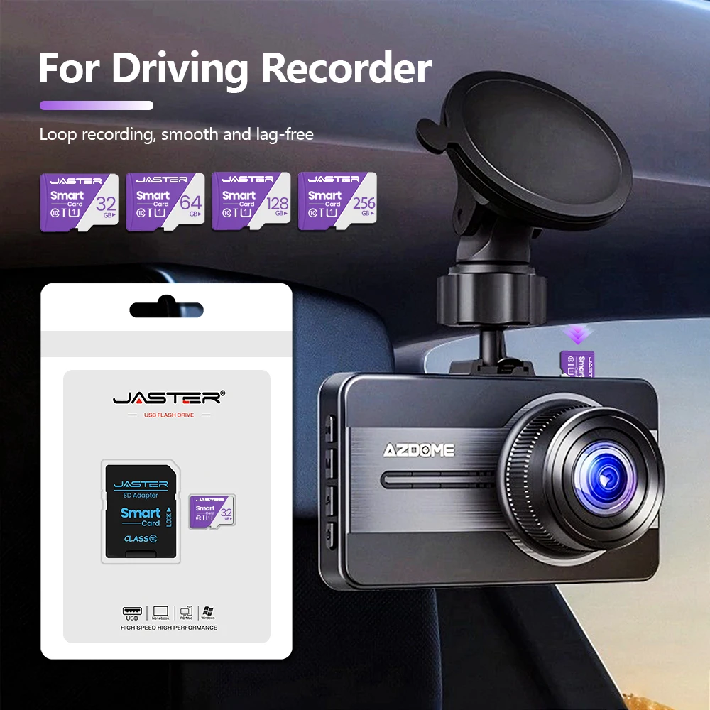 JASTER Original Memory Card 128GB High Capacity Flash Card 64GB Class 10 High Speed Reading TF Card 32GB Purple SD Card 16GB 8G - Image 5