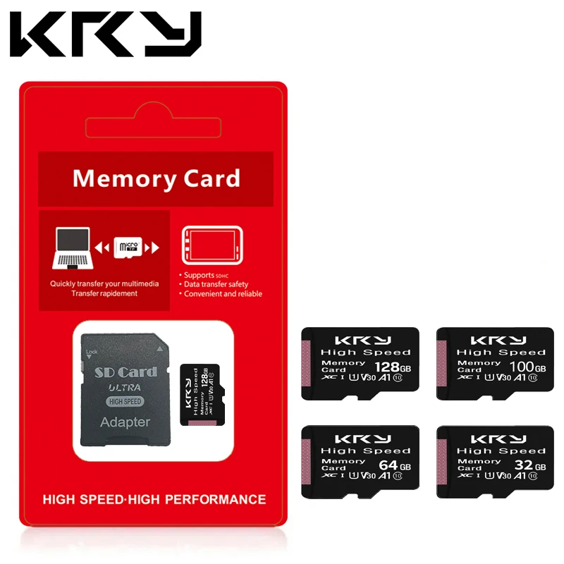 Micro Memory SD Card 128GB 100GB 64GB 32GB SD Card SD/TF Flash Card 32 64 100 128GB Class 10 Memory Card For Phone