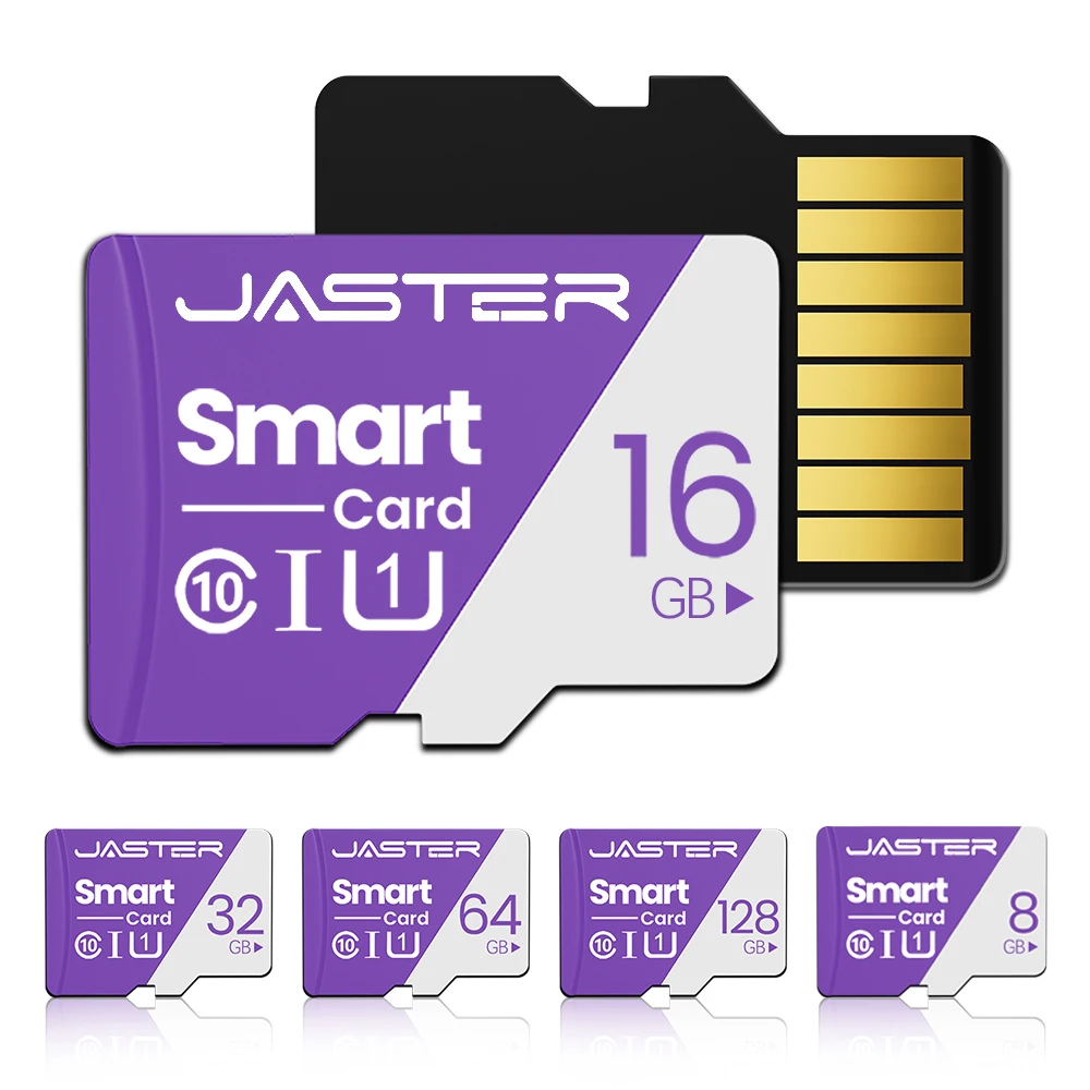 JASTER Original Memory Card 128GB High Capacity Flash Card 64GB Class 10 High Speed Reading TF Card 32GB Purple SD Card 16GB 8G